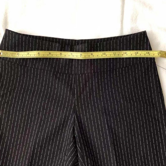 NIC+ZOE Women's Broken Stripe Cropped Pants Petite 0 Black - Picture 5 of 8